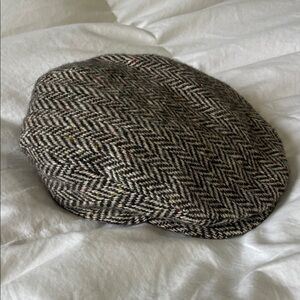 Hats Of Ireland Castlebar | Classic | Brown |Wool | Tweed |Herringbone Flat Cap